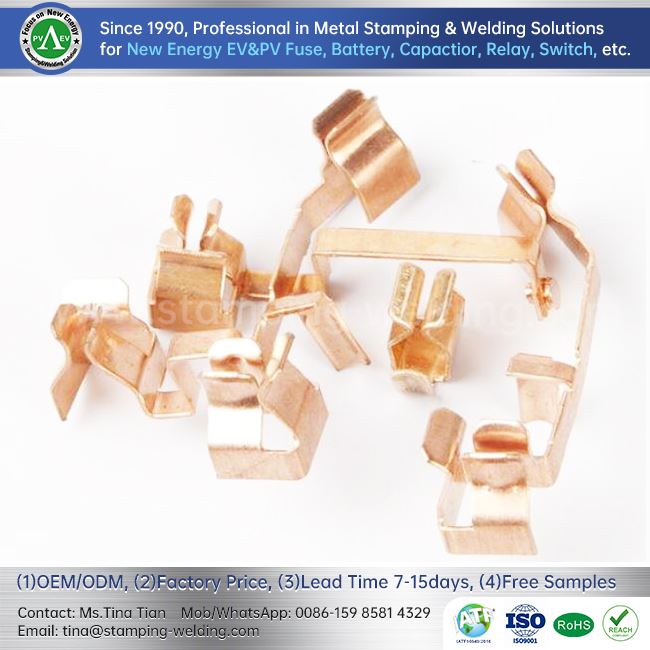Copper Stamping Parts For Battery Fuse