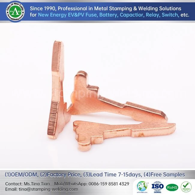 Copper Stamping Parts For Battery Fuse