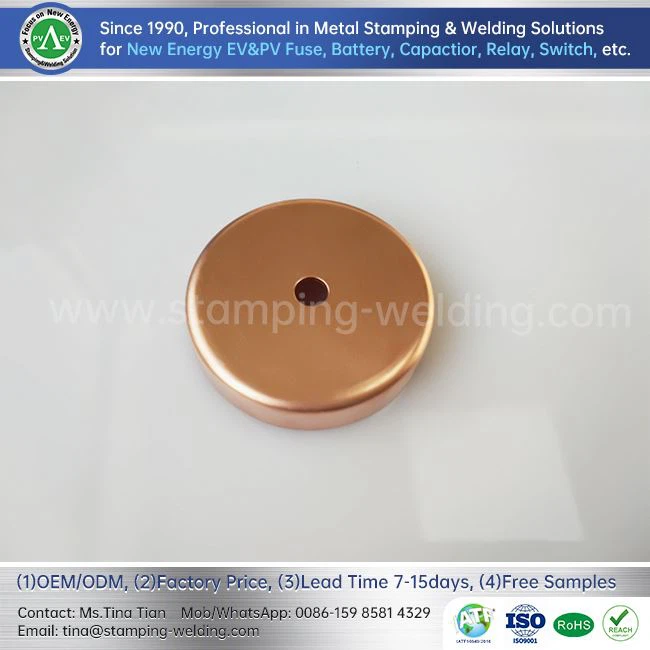 PV Fuse Copper Outer End Caps