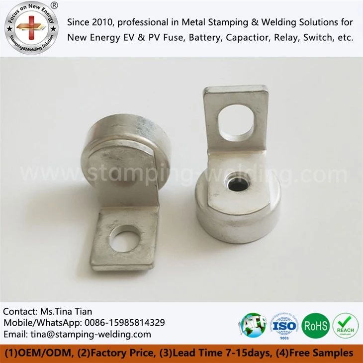 Fuse Cap And Contact Joined By Tin Brazing