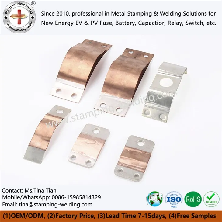 Custom Press Welded Copper Flexible Connectors