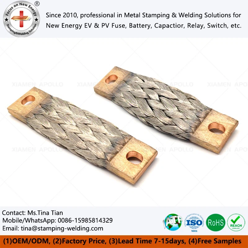 Grounding braids wire tin plated