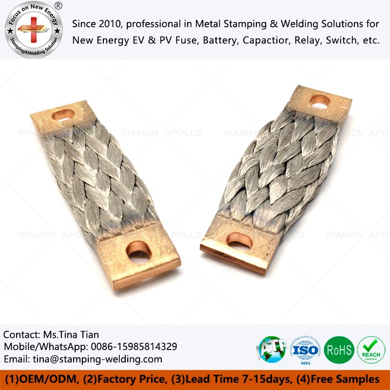 Copper braided flexible connectors