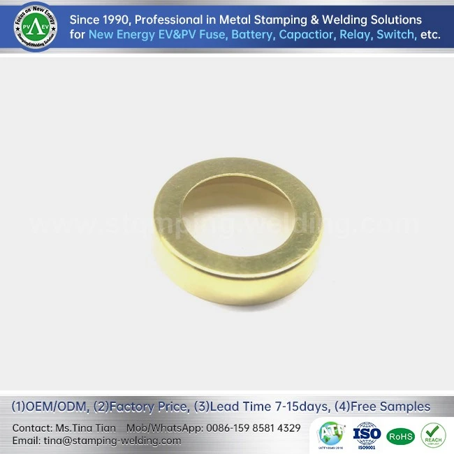 Brass Tube End Cap For EV Fuse