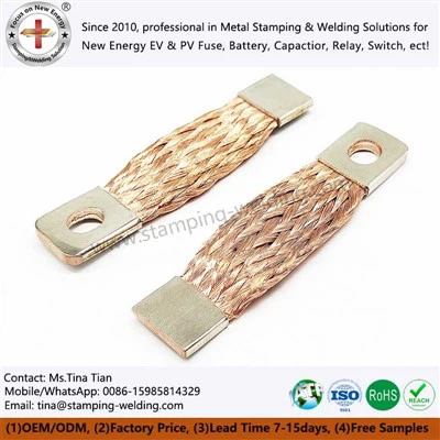 Penyambung wayar fleksibel tembaga braided